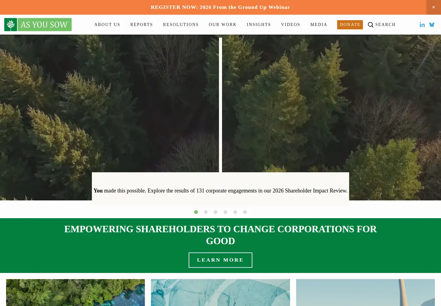 Screenshot of asyousow.org