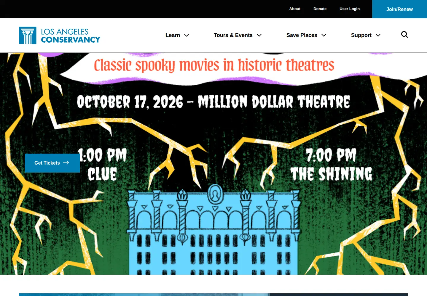 Screenshot of laconservancy.org