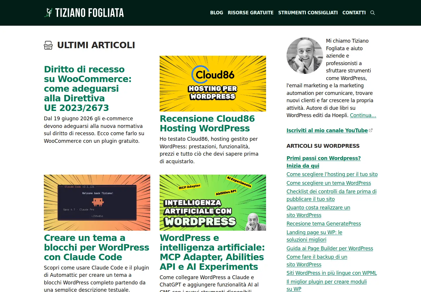 Screenshot of fogliata.net