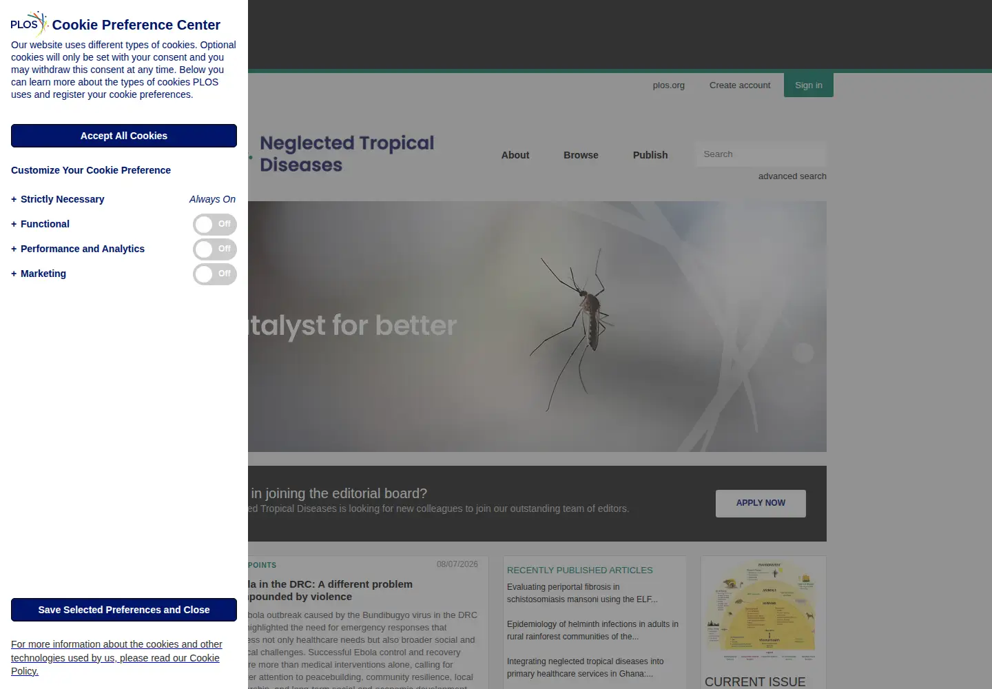 Screenshot of plosntds.org