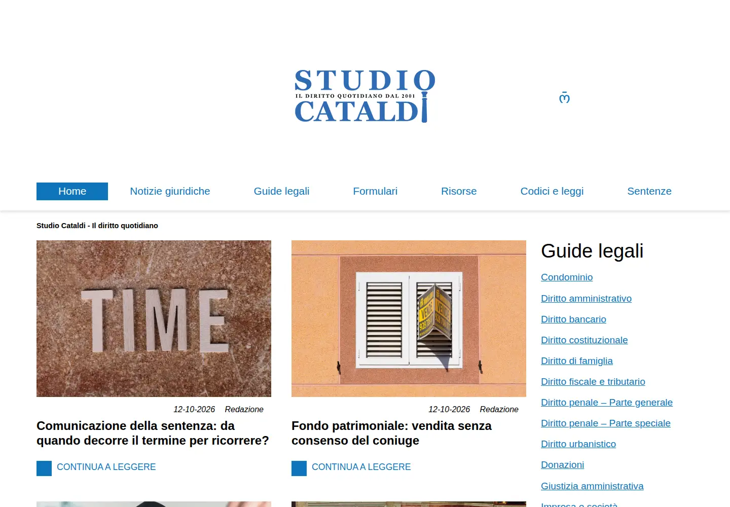 Screenshot of studiocataldi.it