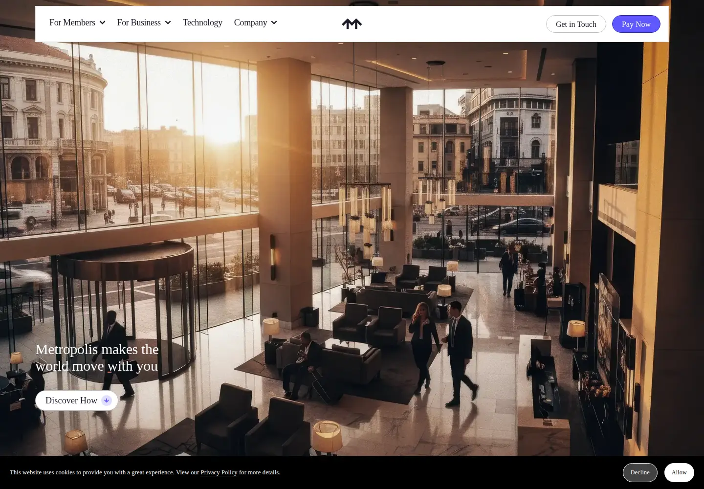 Screenshot of metropolis.io
