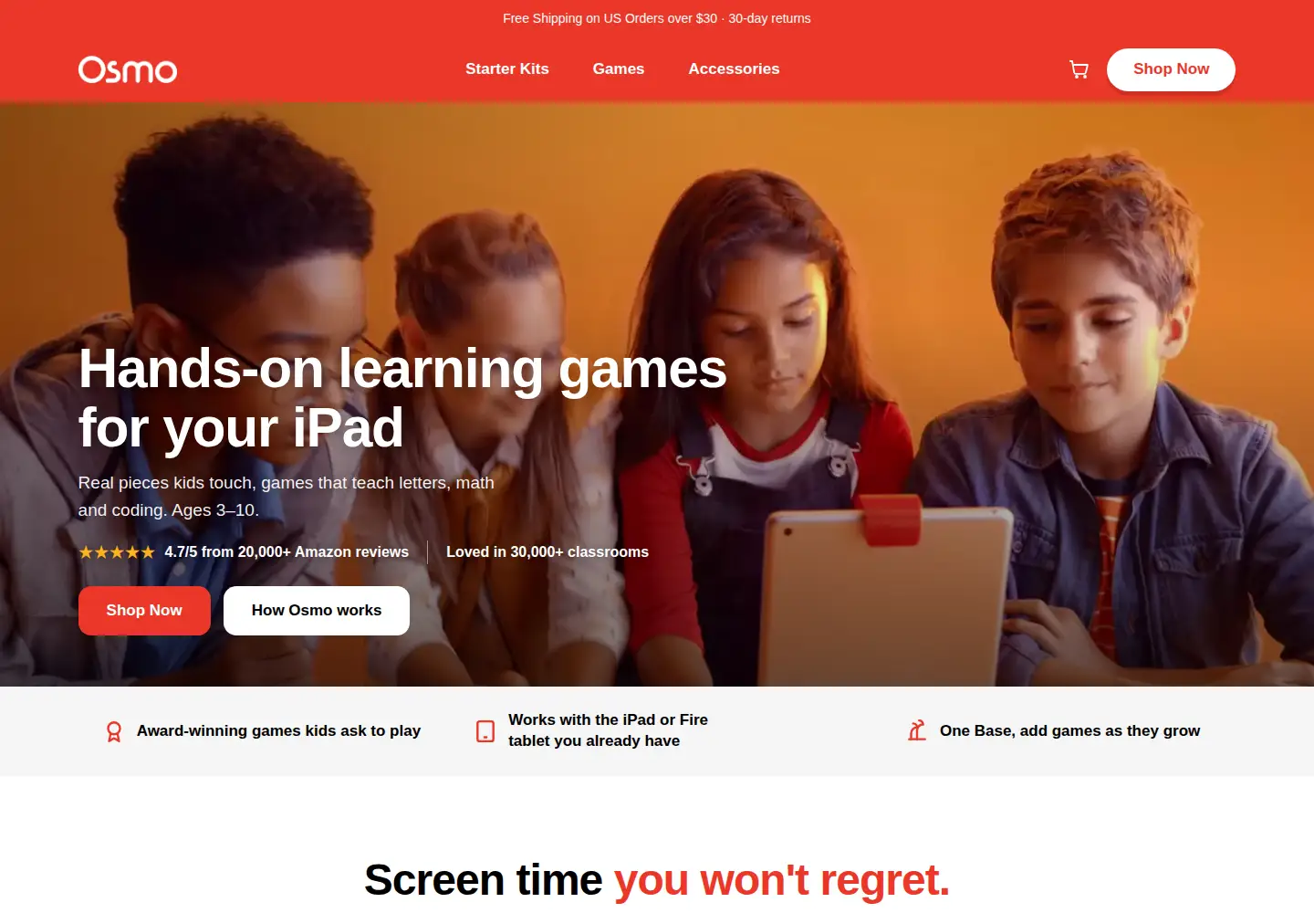 Captured homepage of playosmo.com in the current scan