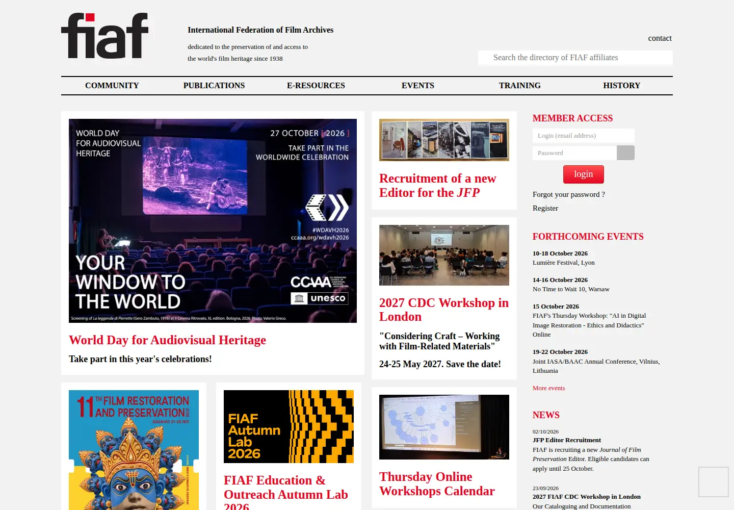 Screenshot of fiafnet.org
