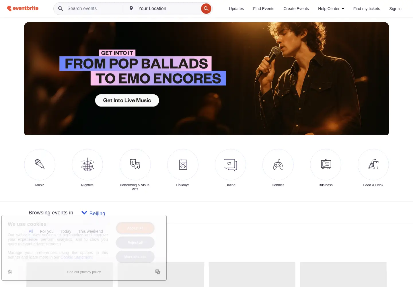 Screenshot of evbuc.com