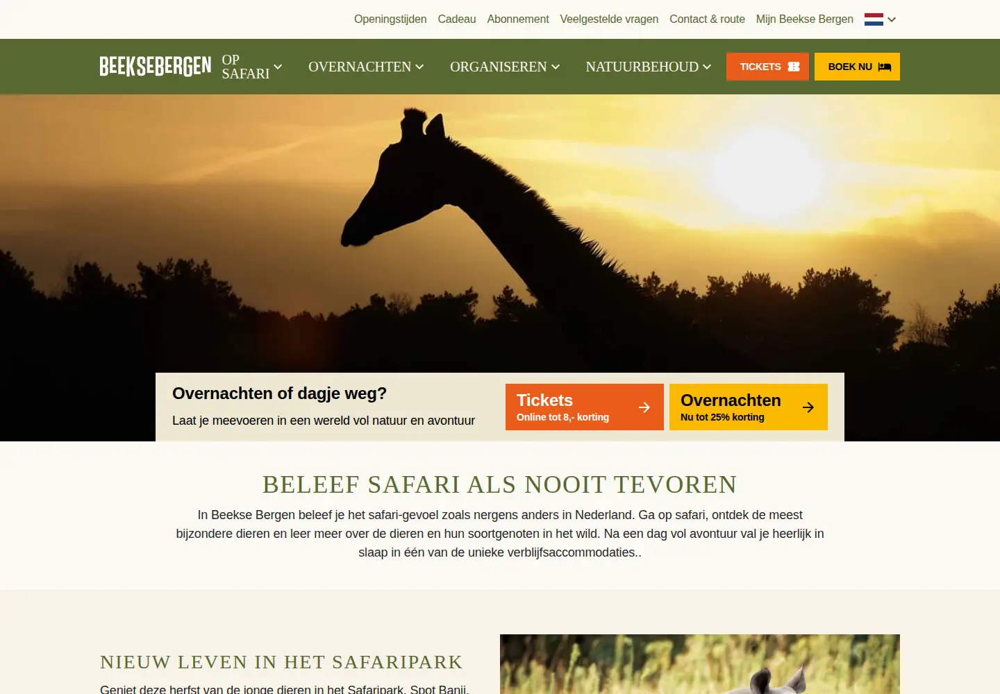 Screenshot of beeksebergen.nl