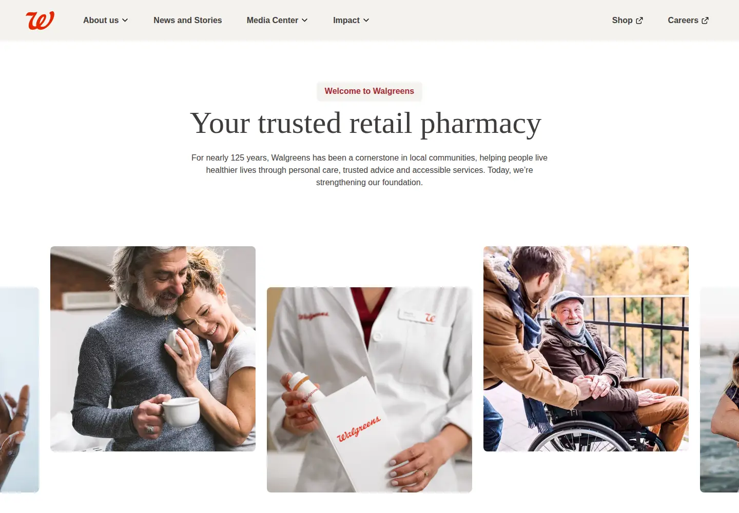 Captured homepage of walgreensbootsalliance.com in the current scan