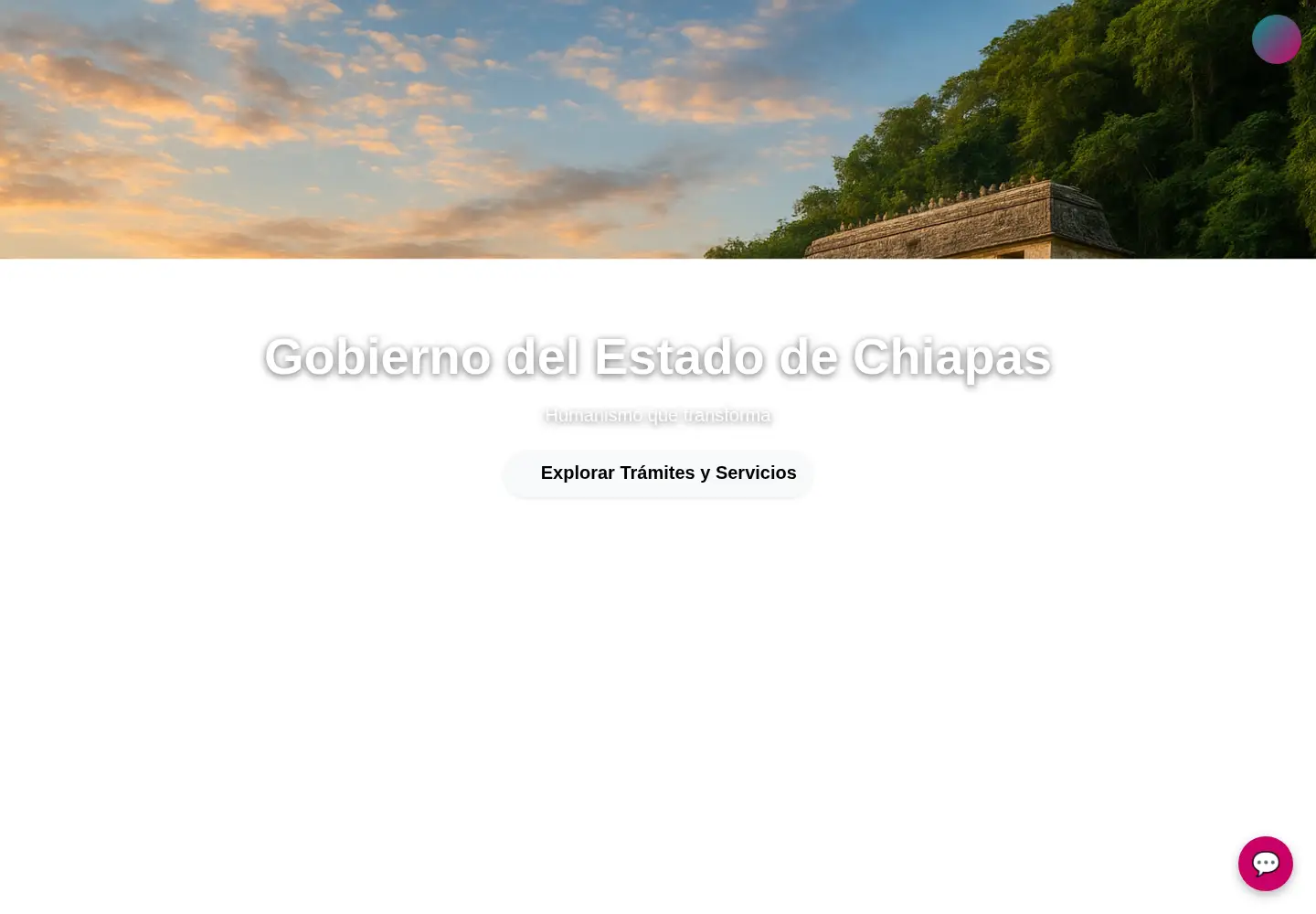 Screenshot of chiapas.gob.mx