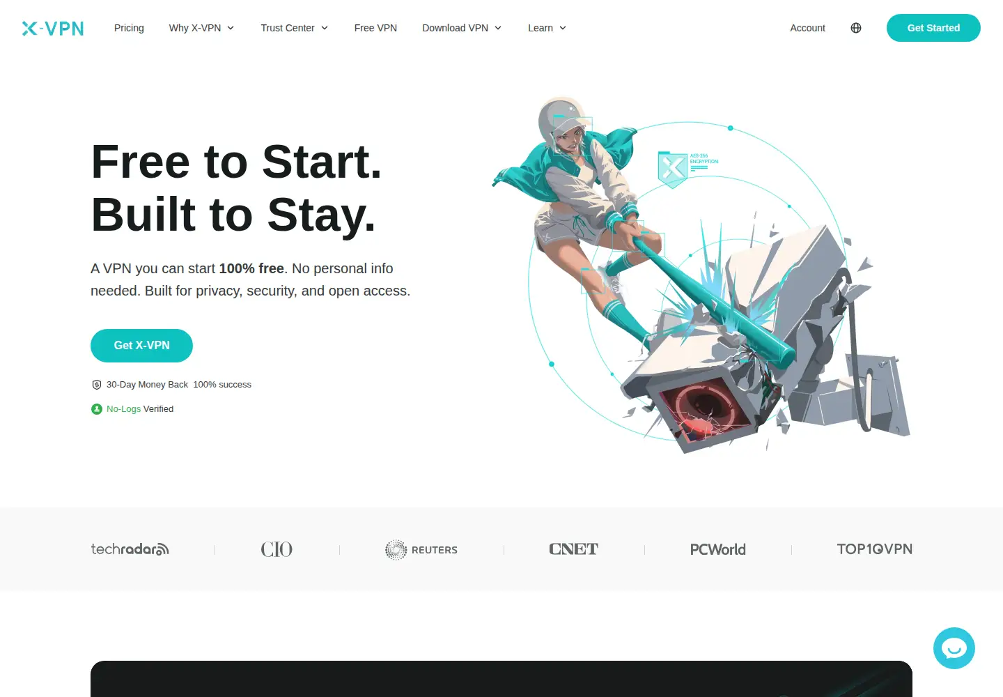 Screenshot of xvpn.io