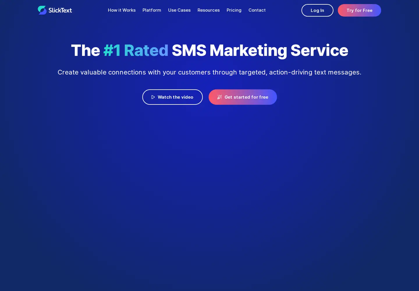 Screenshot of slicktext.com