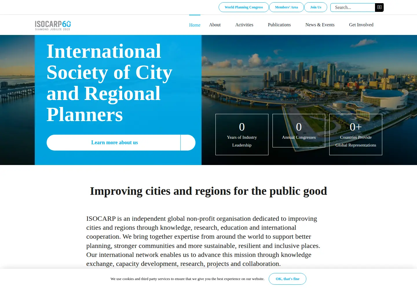 Screenshot of isocarp.org
