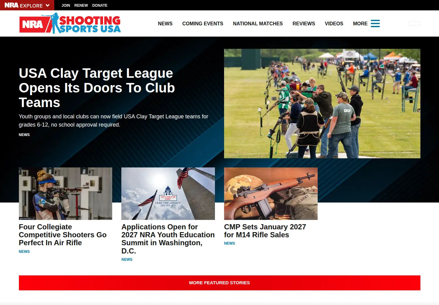 Captured homepage of ssusa.org in the current scan