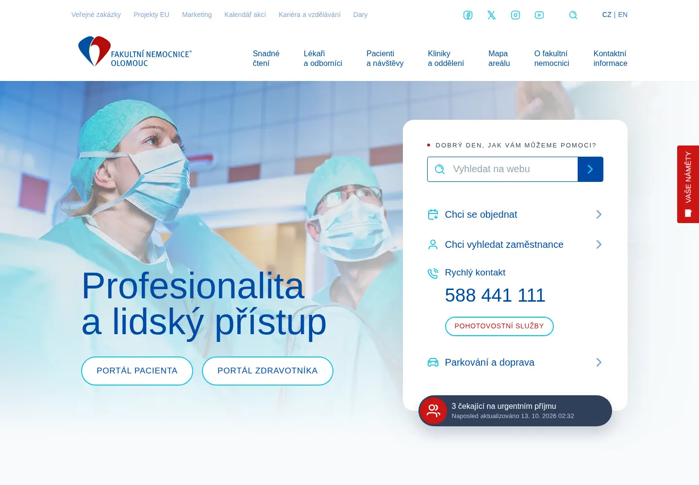 Captured homepage of fnol.cz in the current scan