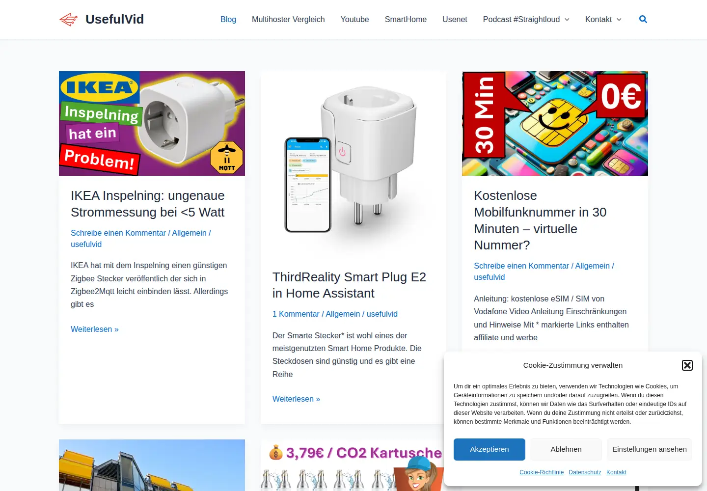 Captured homepage of usefulvid.com in the current scan