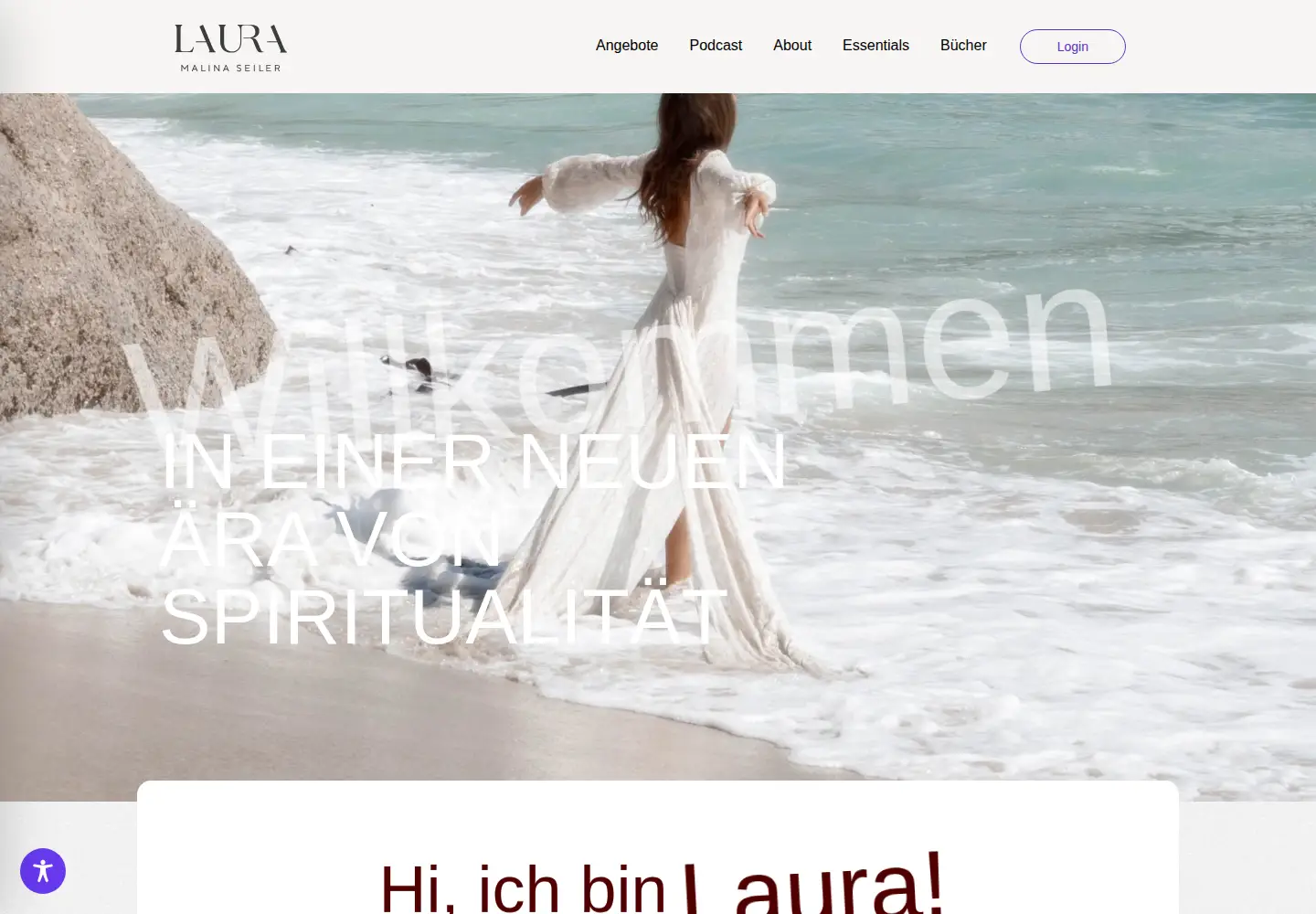 Screenshot of lauraseiler.com