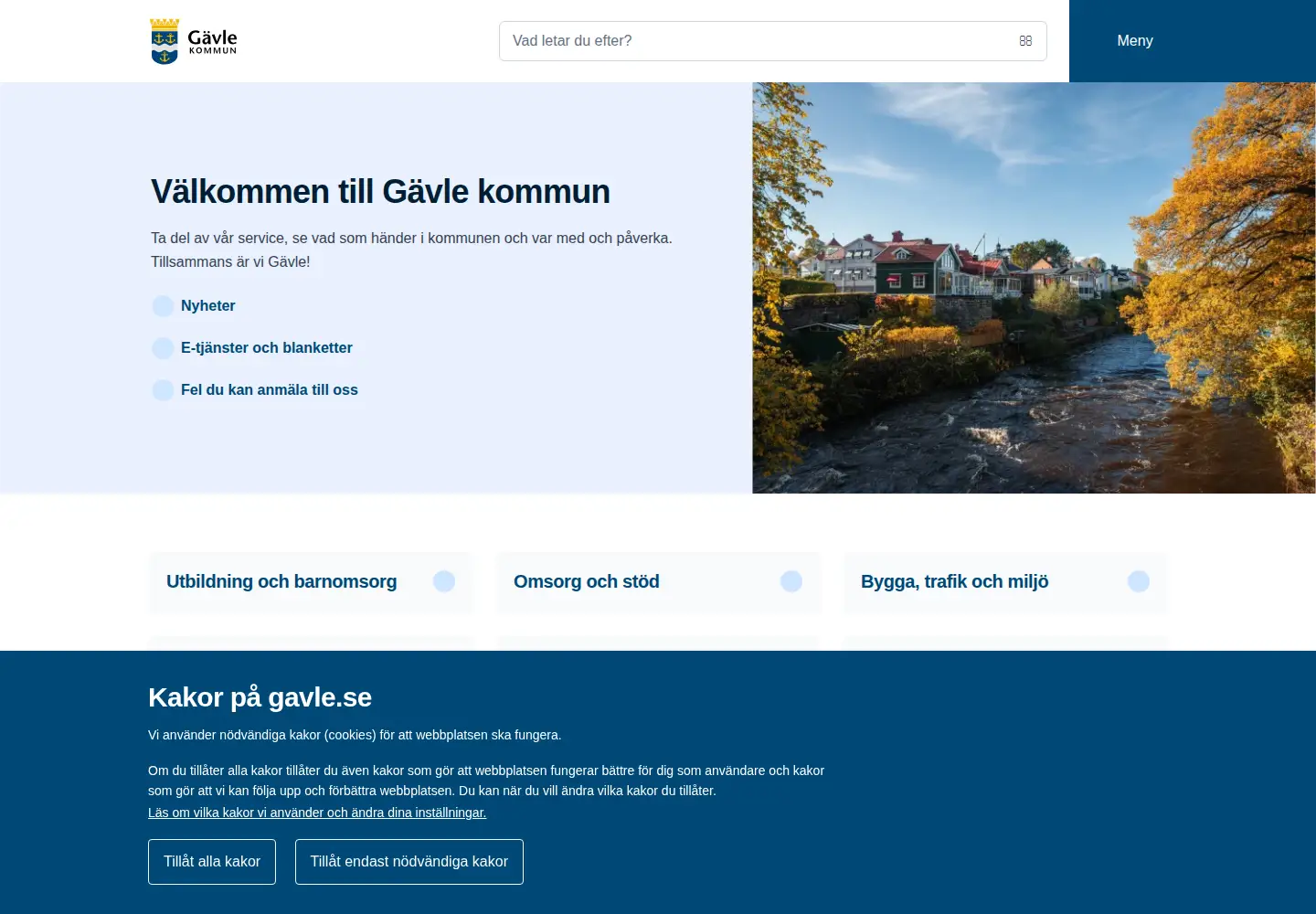 Screenshot of gavle.se