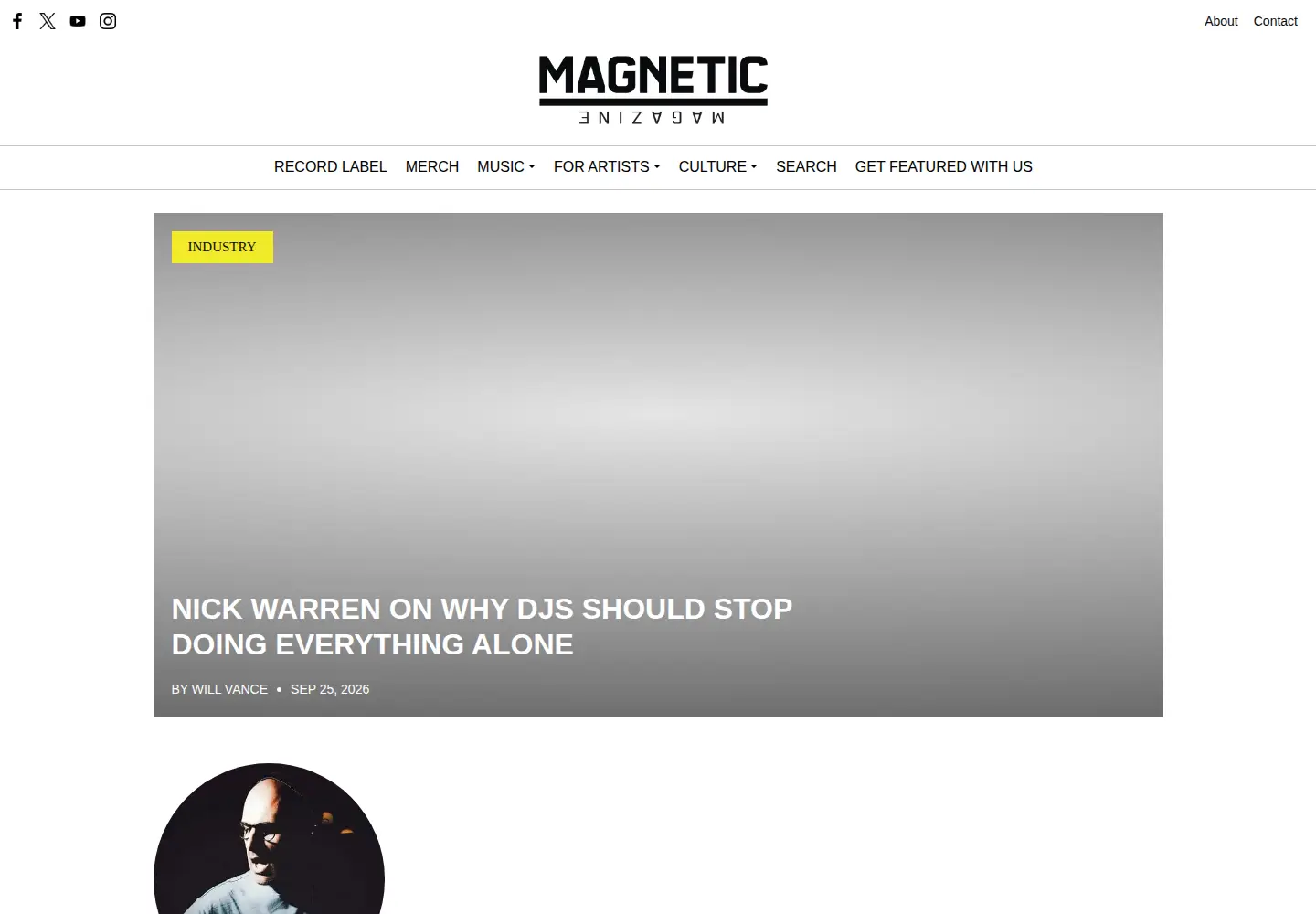 Screenshot of magneticmag.com