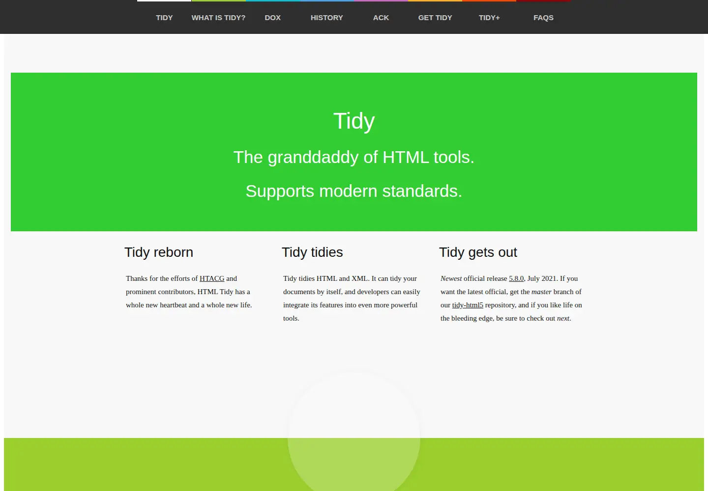 Screenshot of html-tidy.org