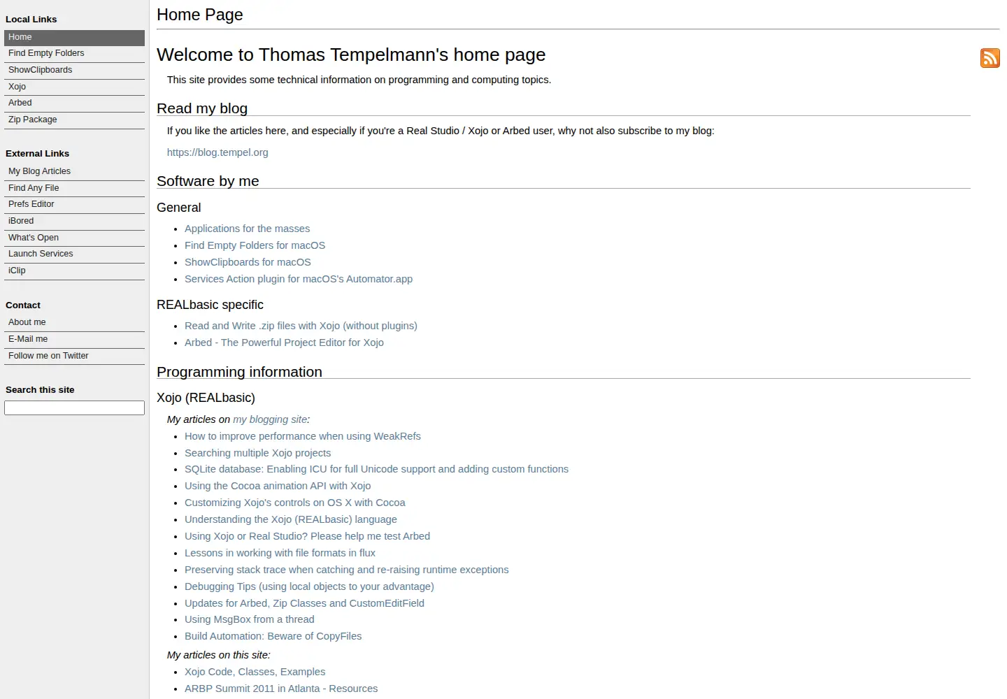 Screenshot of tempel.org