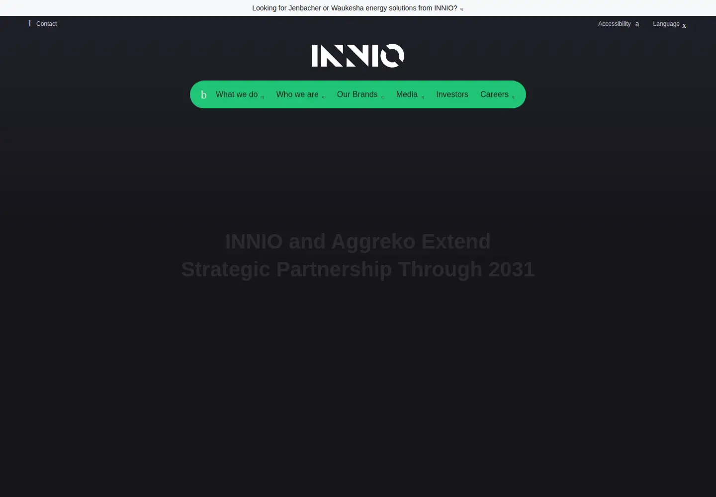 Screenshot of innio.com