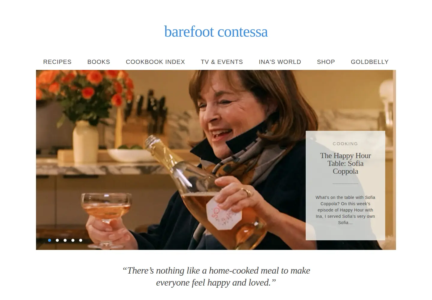Screenshot of barefootcontessa.com