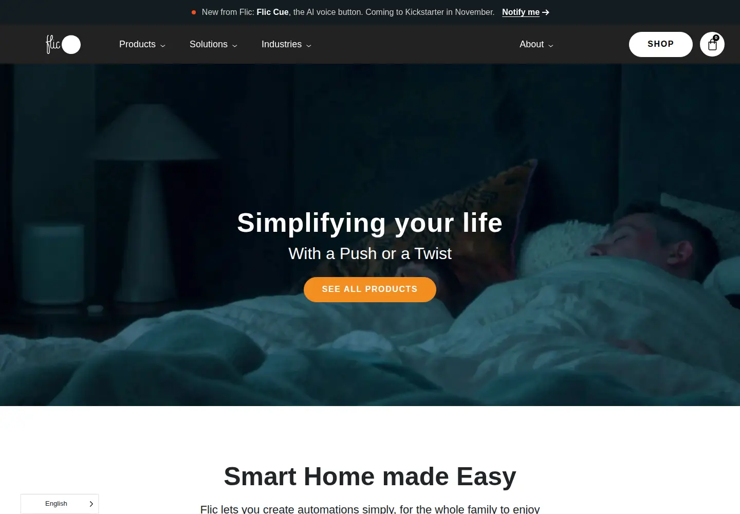 Screenshot of flic.io