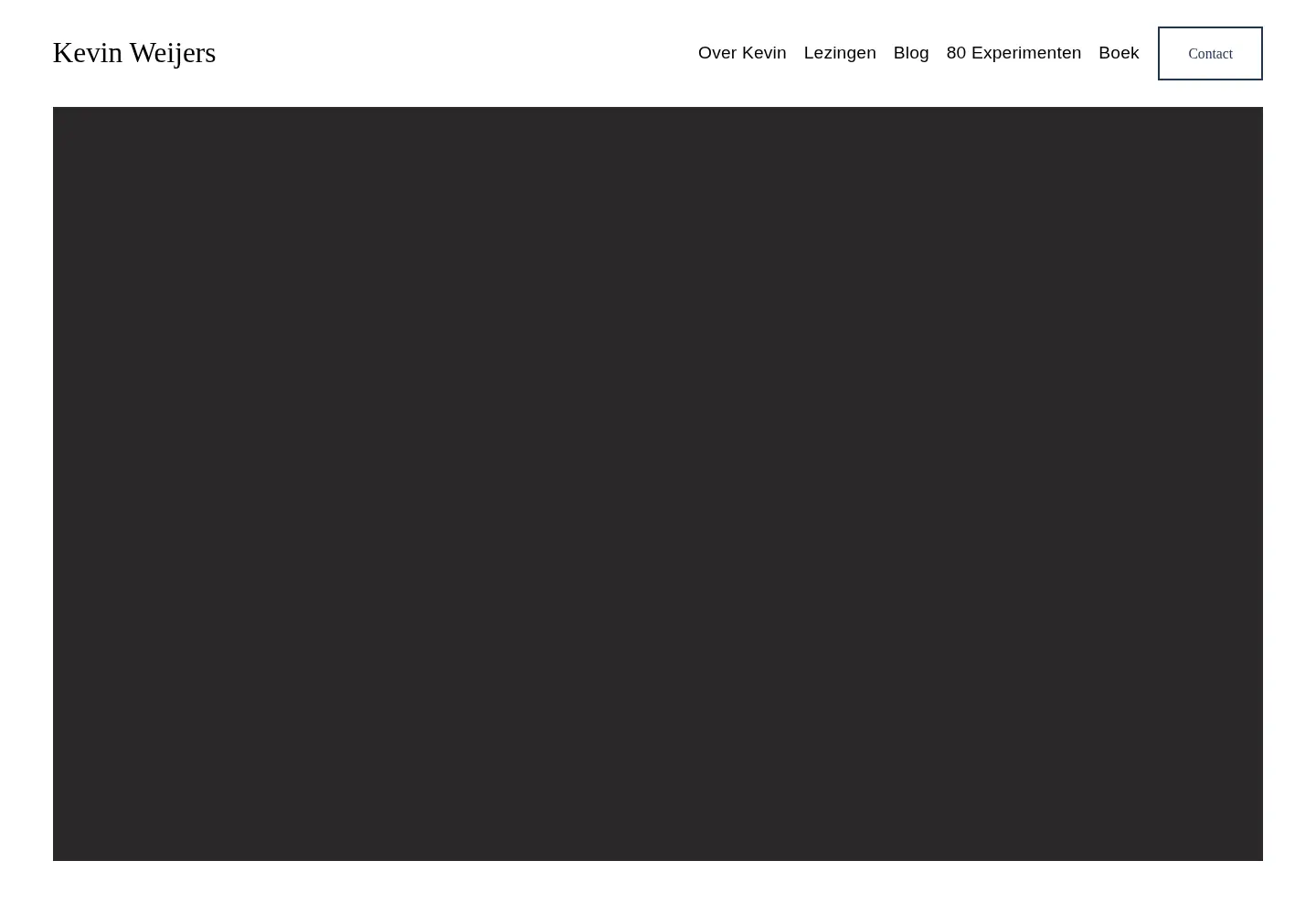 Captured homepage of kevinweijers.nl in the current scan