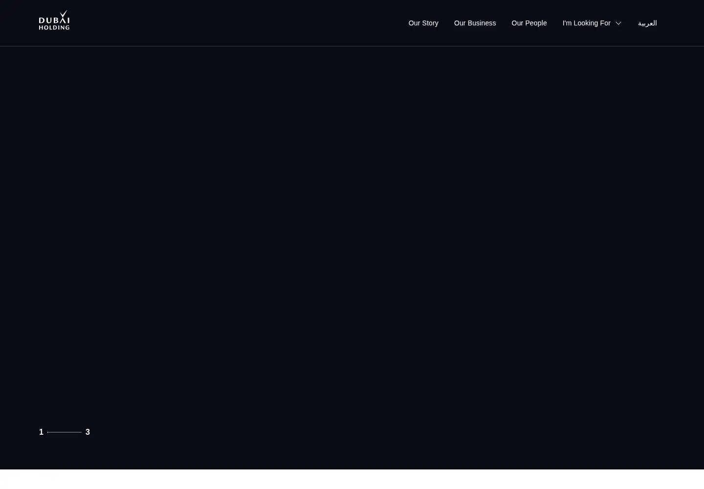 Screenshot of dubaiholding.com