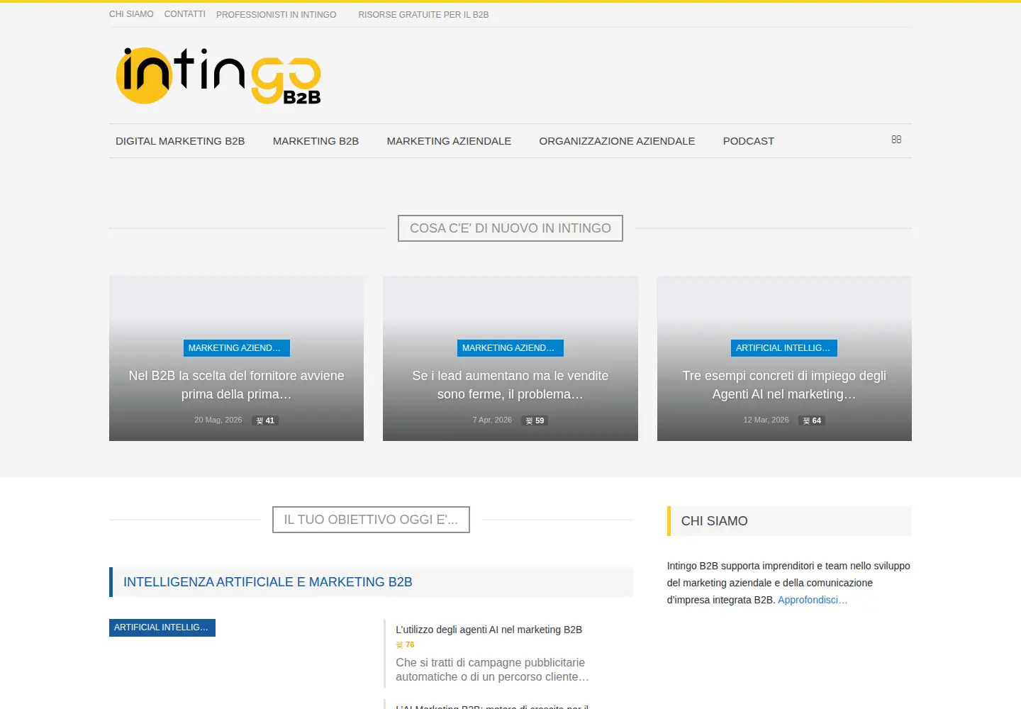 Screenshot of intingo.it