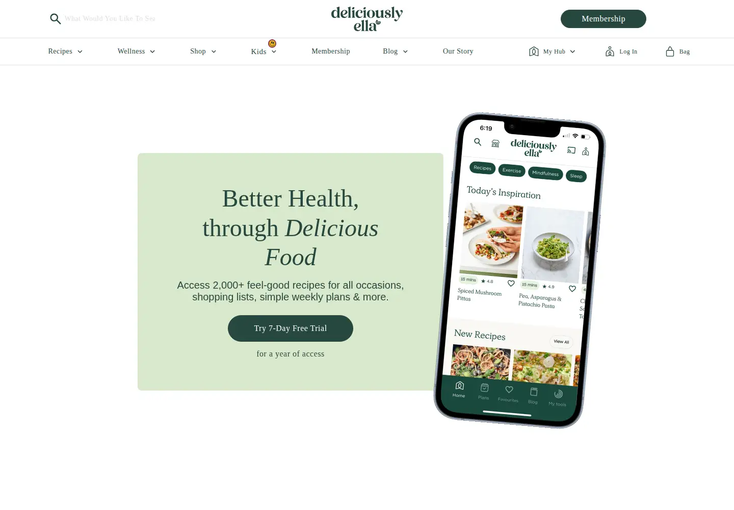 Captured homepage of deliciouslyella.com in the current scan