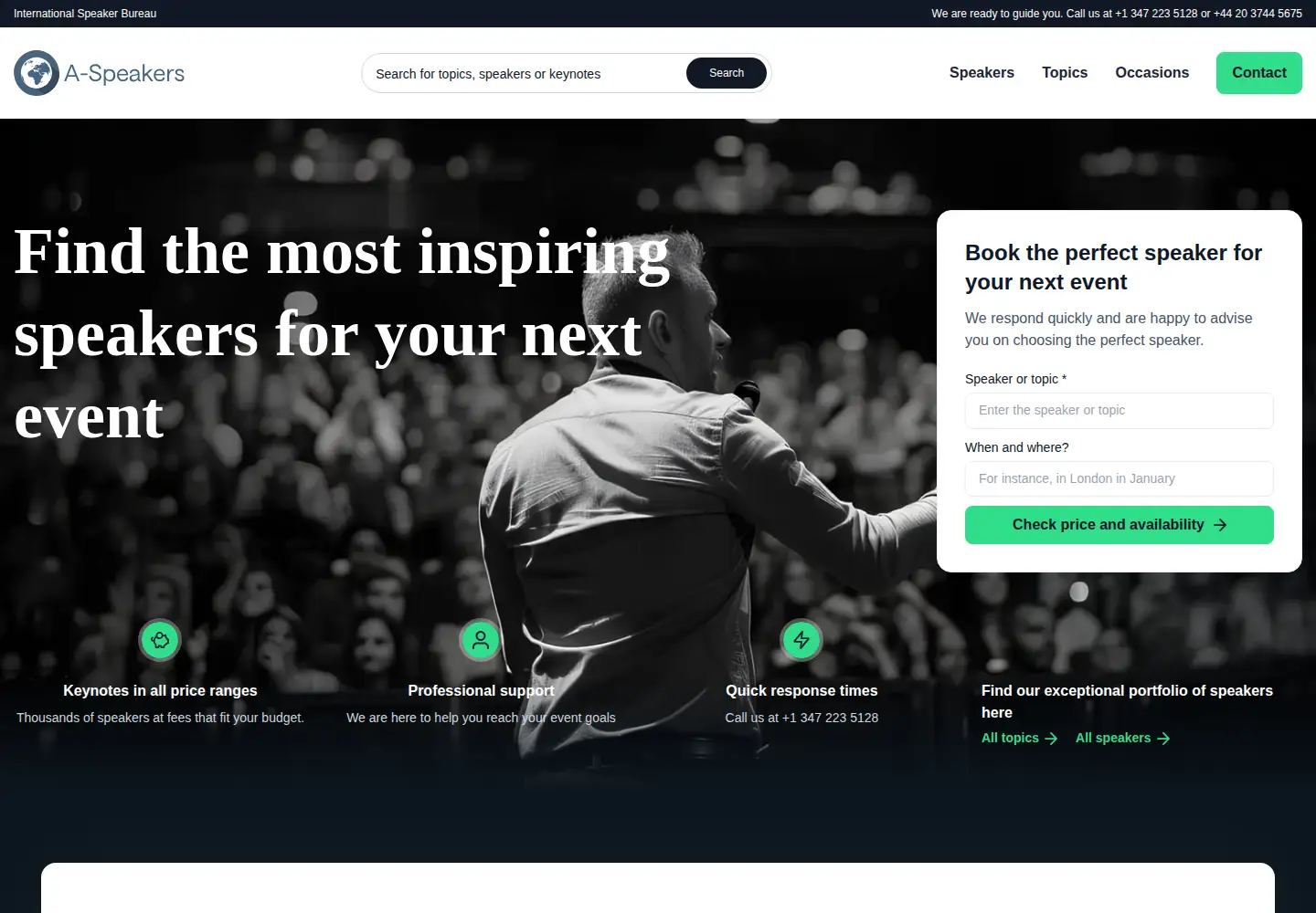 Screenshot of a-speakers.com