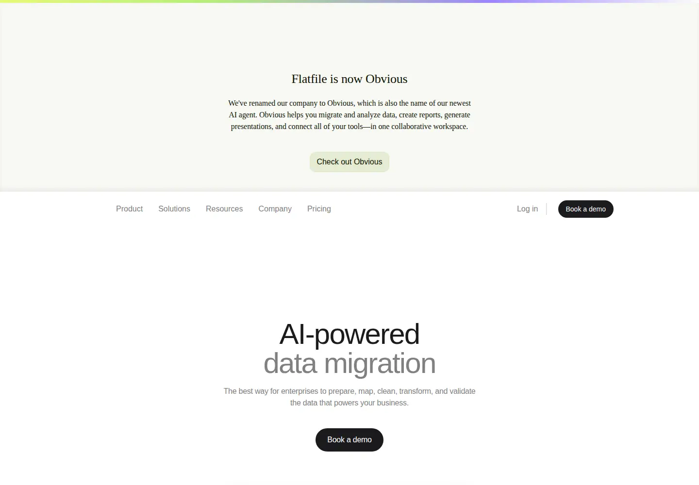 Screenshot of flatfile.com