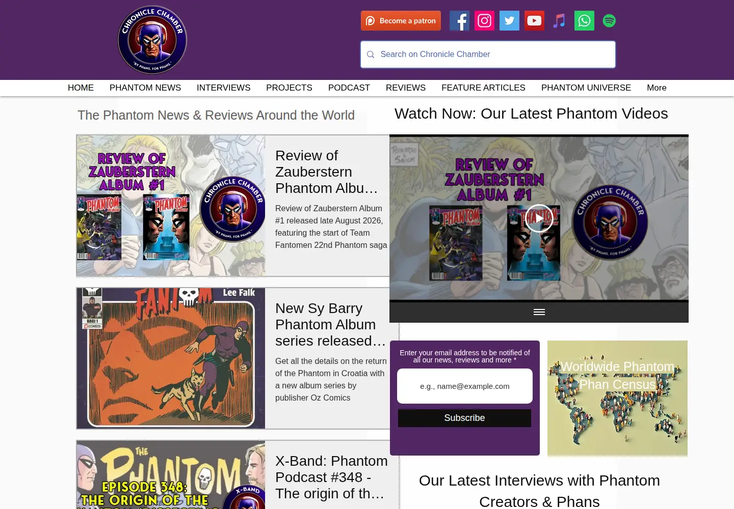 Screenshot of chroniclechamber.com