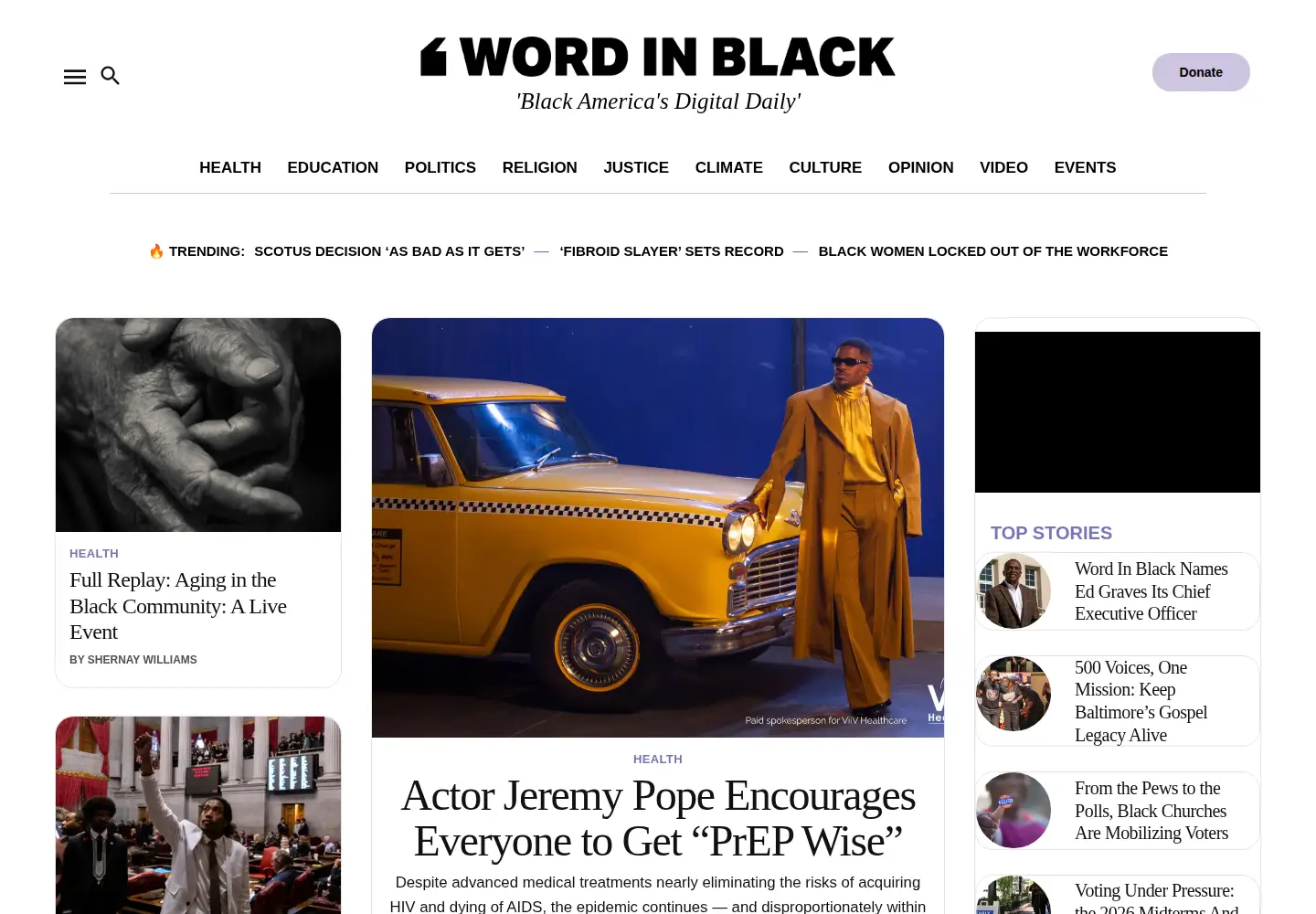 Captured homepage of wordinblack.com in the current scan