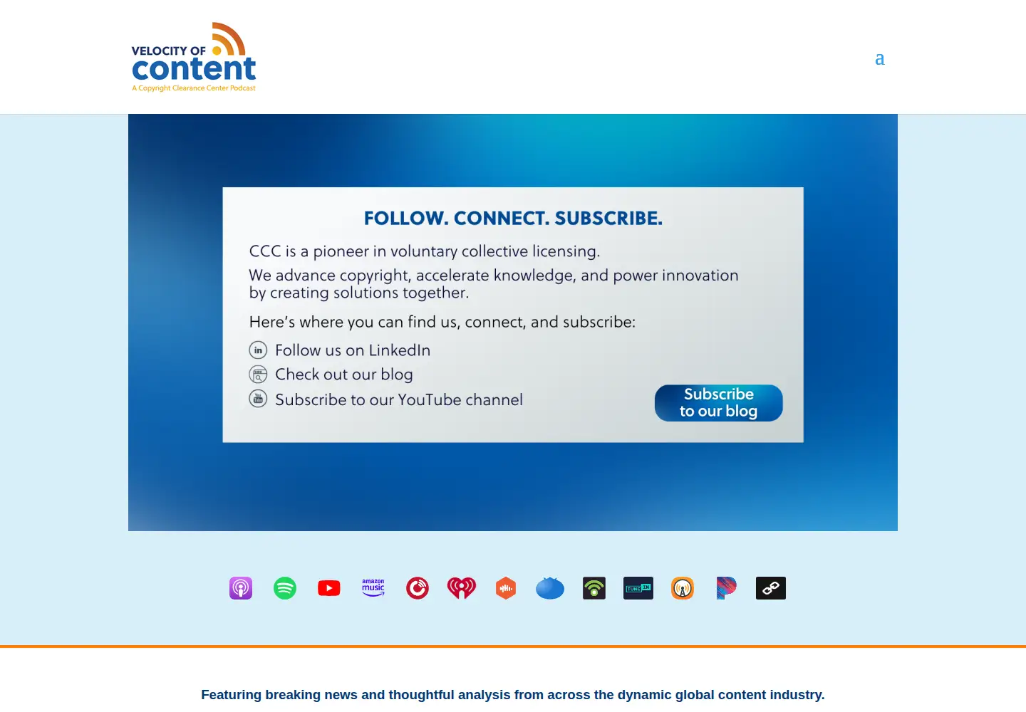 Screenshot of velocityofcontentpodcast.com