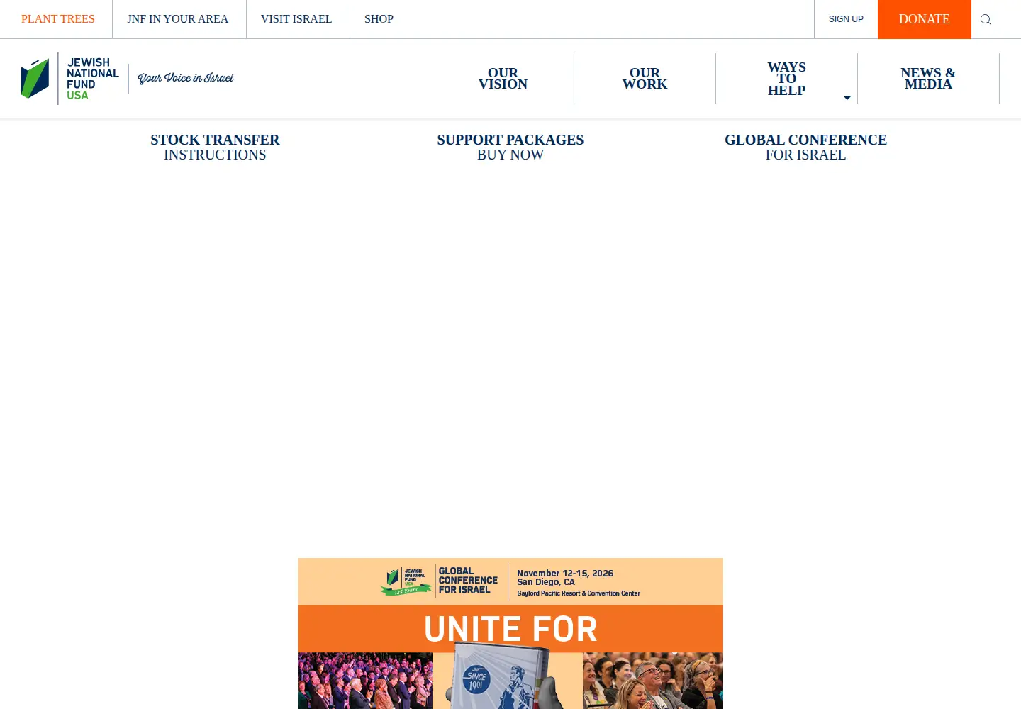 Screenshot of jnf.org