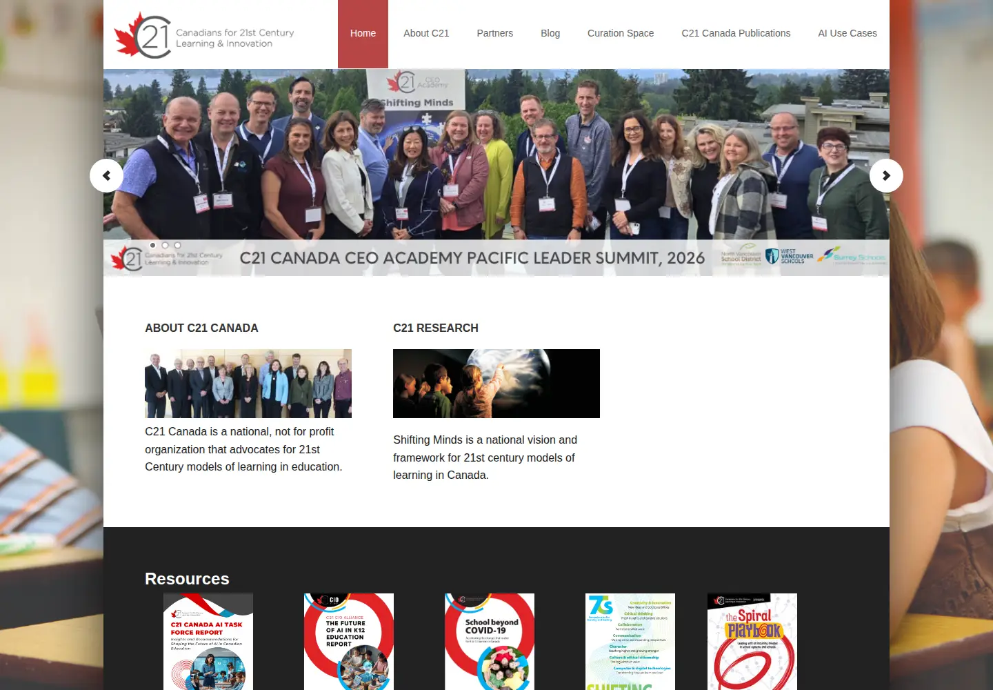 Screenshot of c21canada.org