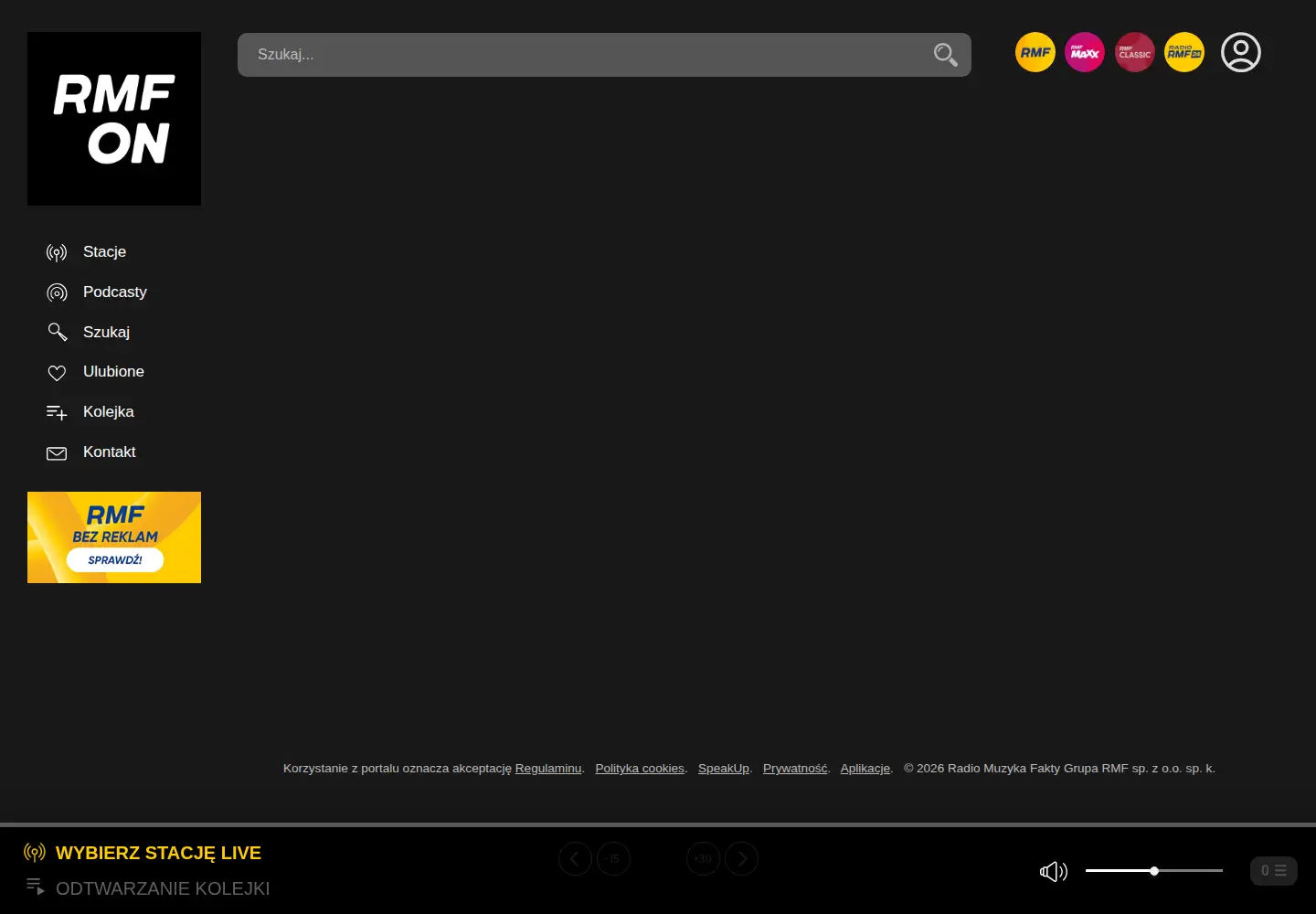 Screenshot of rmfon.pl