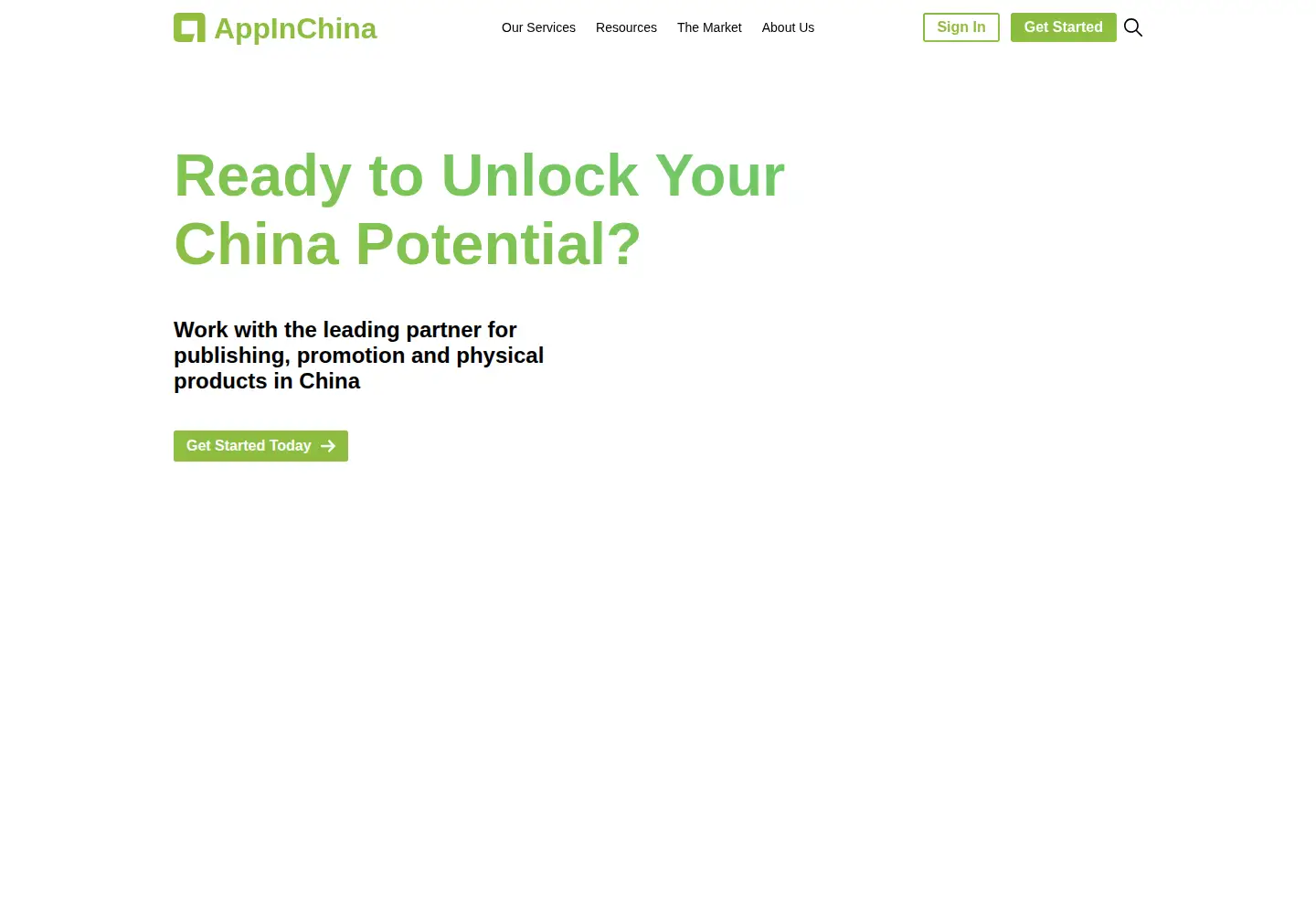 Screenshot of appinchina.co