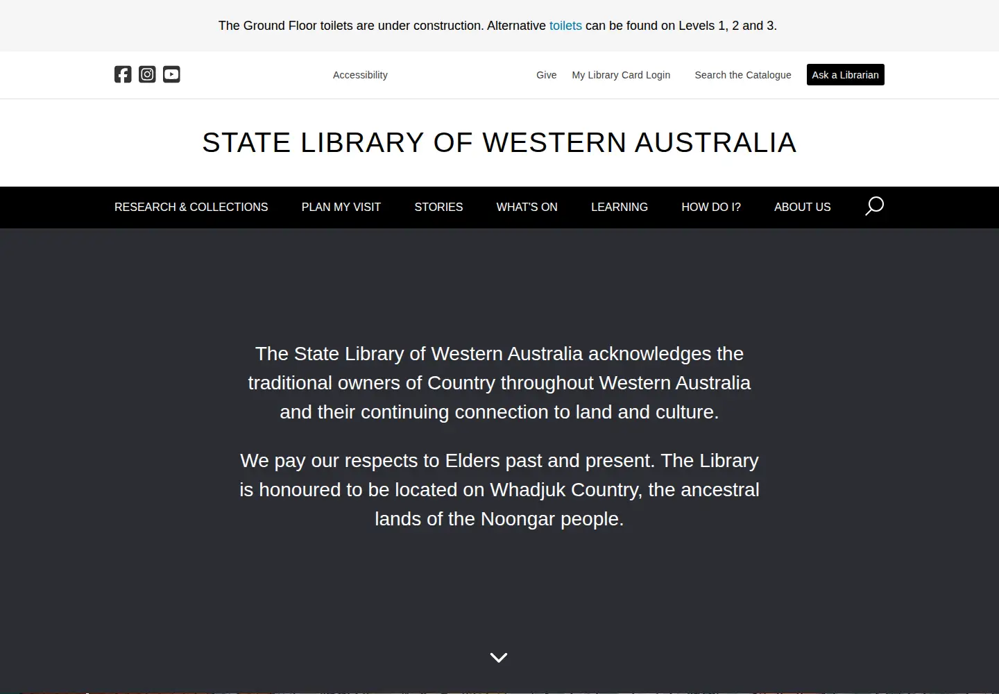 Screenshot of slwa.wa.gov.au