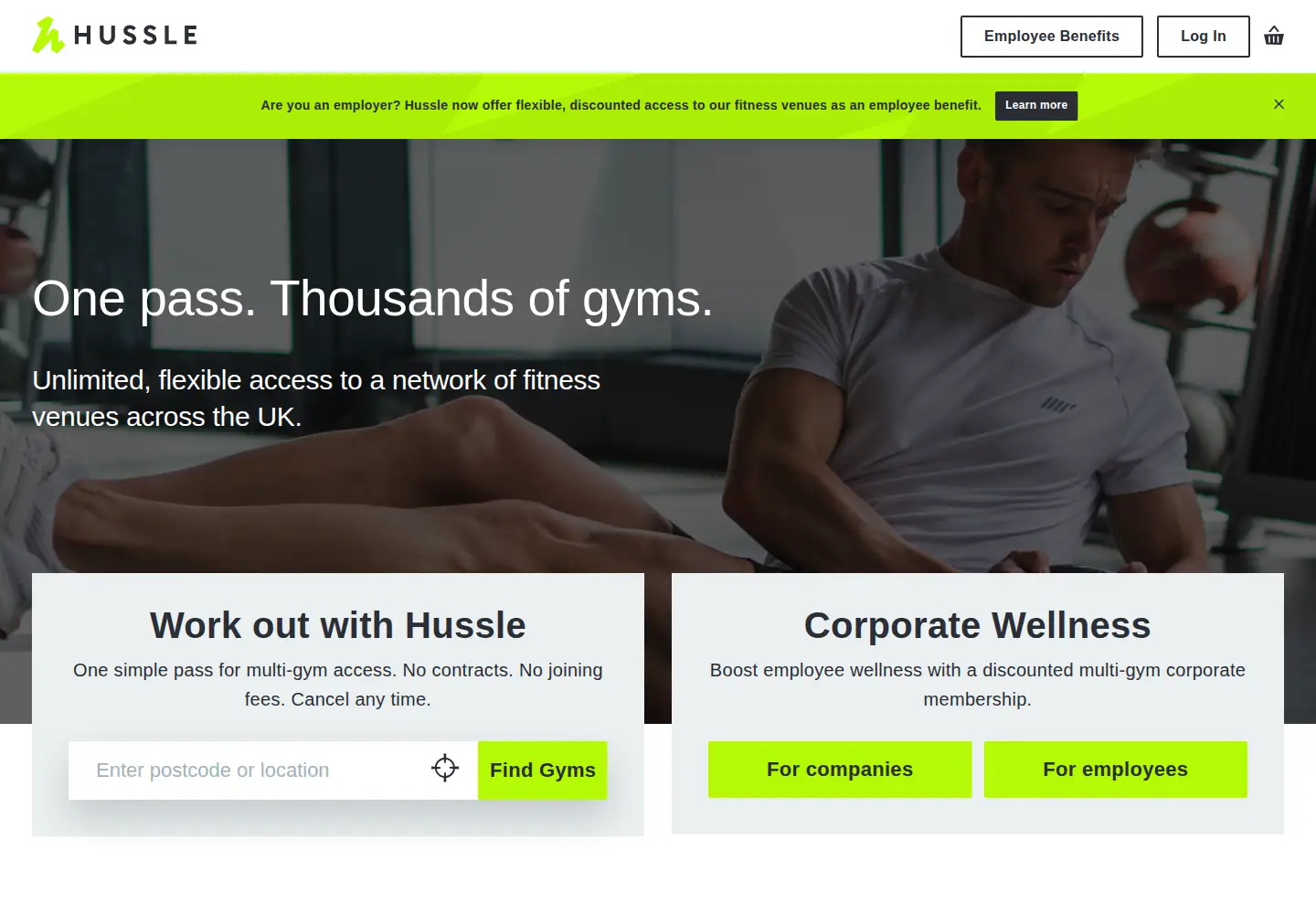 Screenshot of hussle.com