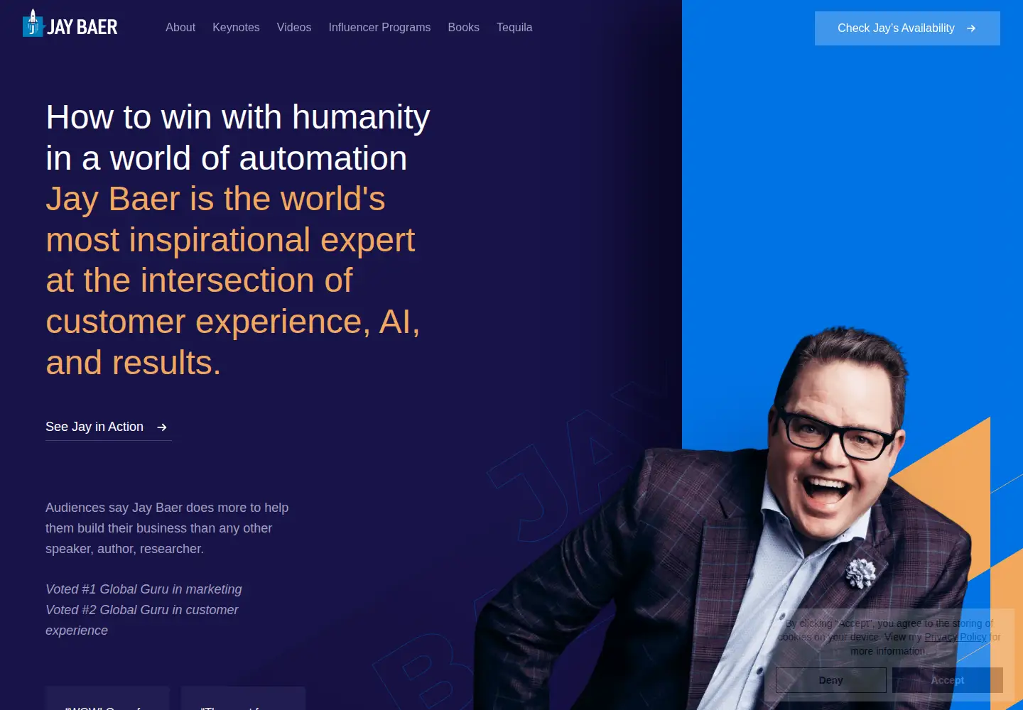 Screenshot of jaybaer.com