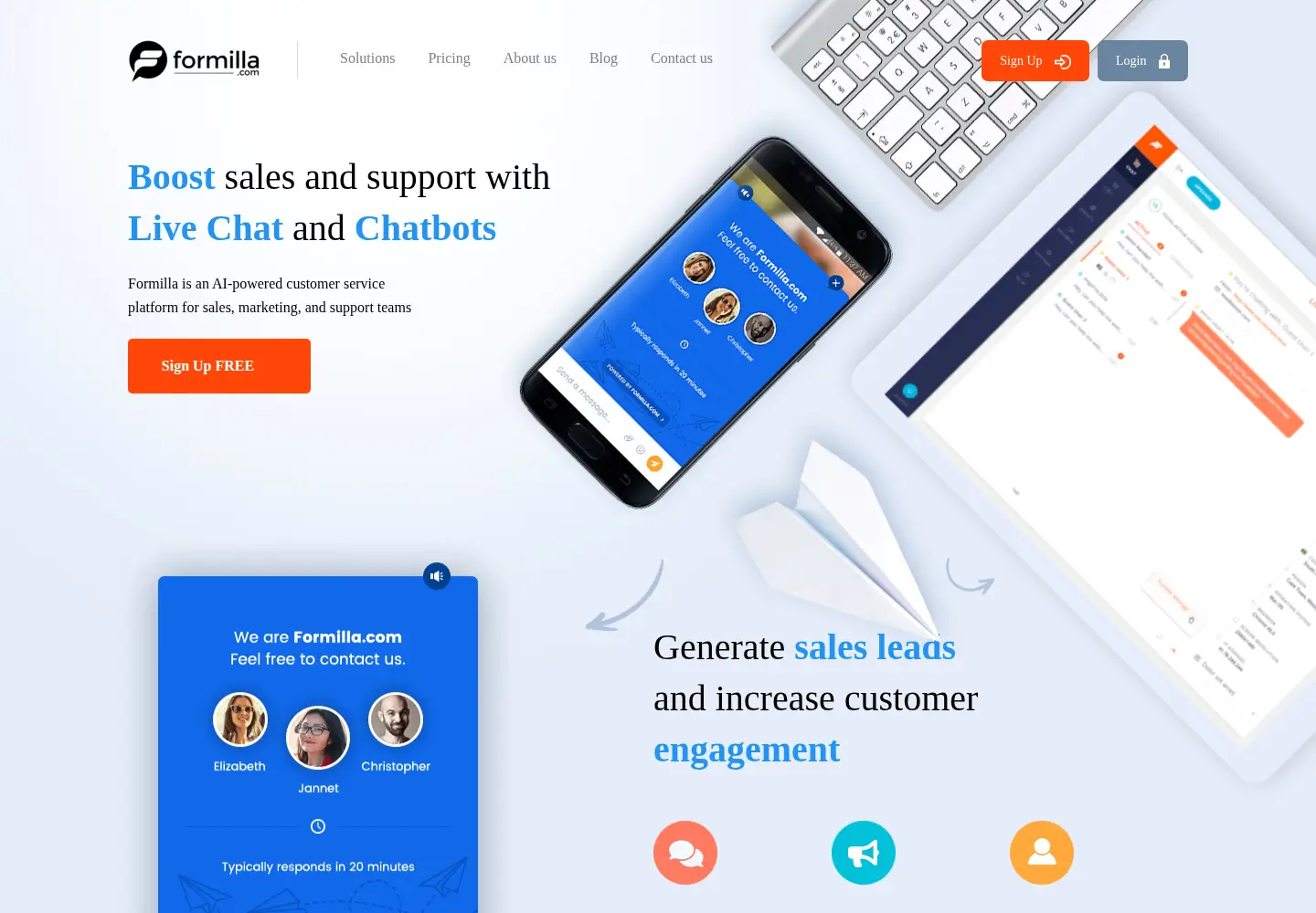 Screenshot of formilla.com