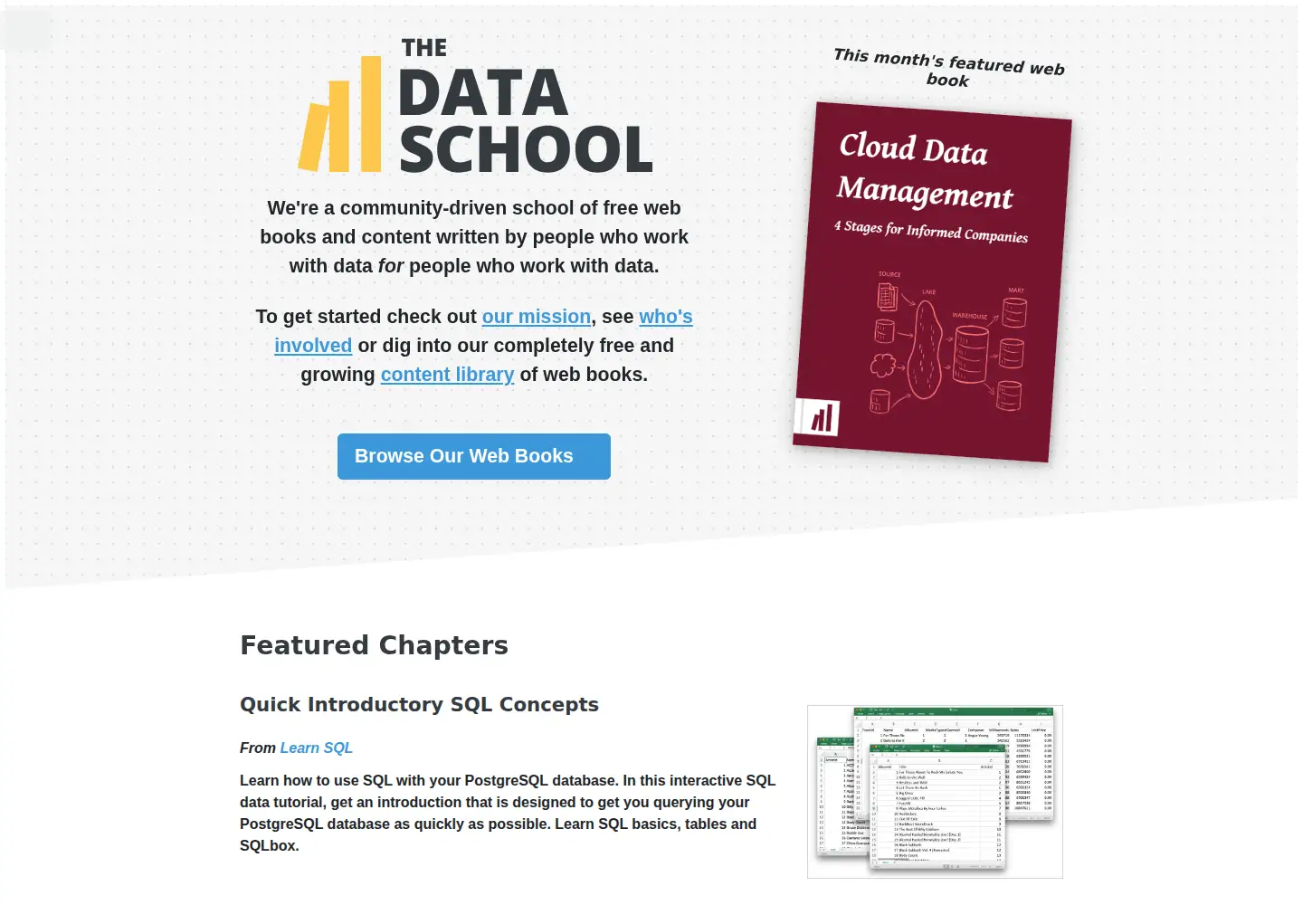 Screenshot of dataschool.com
