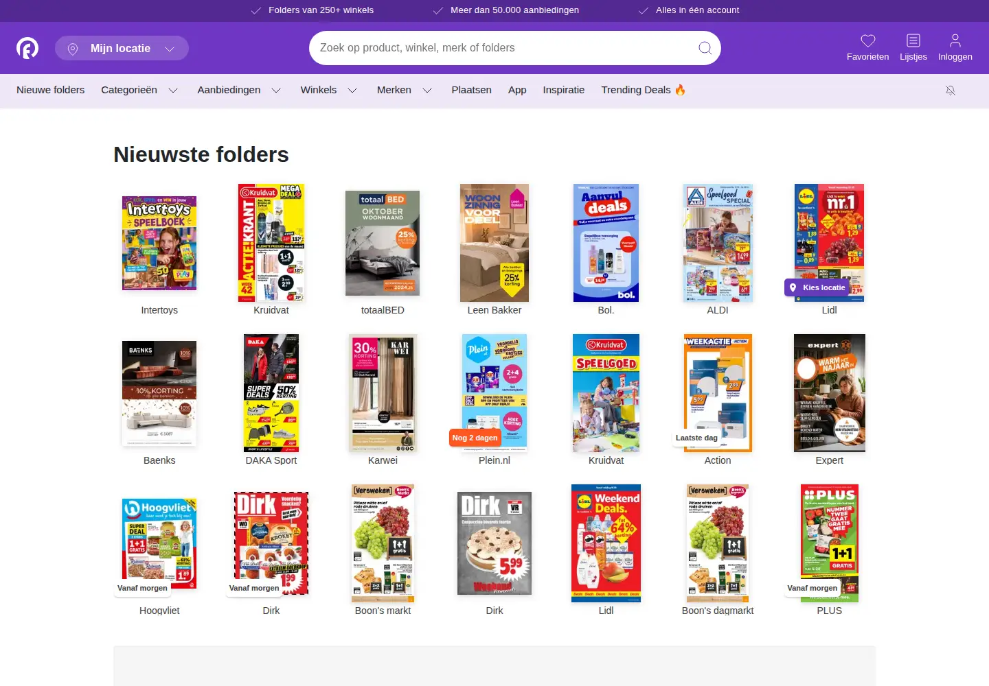 Screenshot of reclamefolder.nl