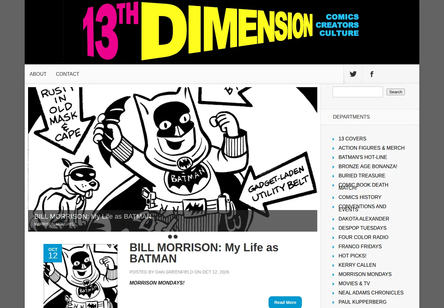 Screenshot of 13thdimension.com