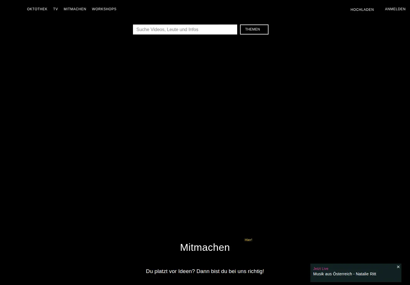 Screenshot of okto.tv