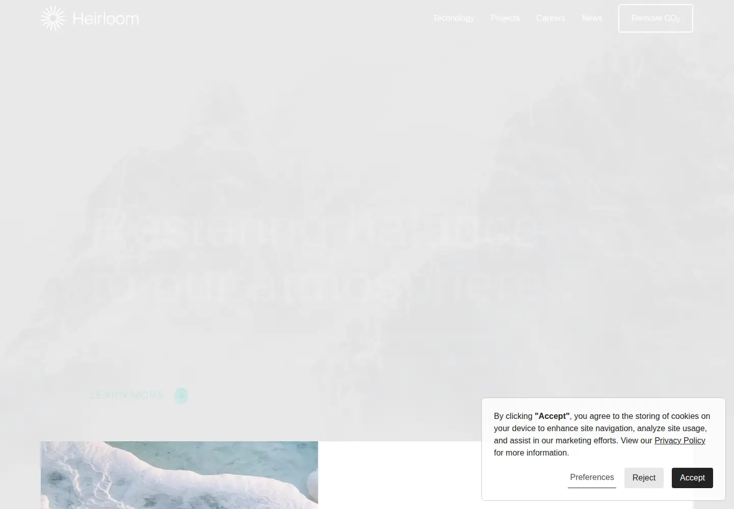 Screenshot of heirloomcarbon.com