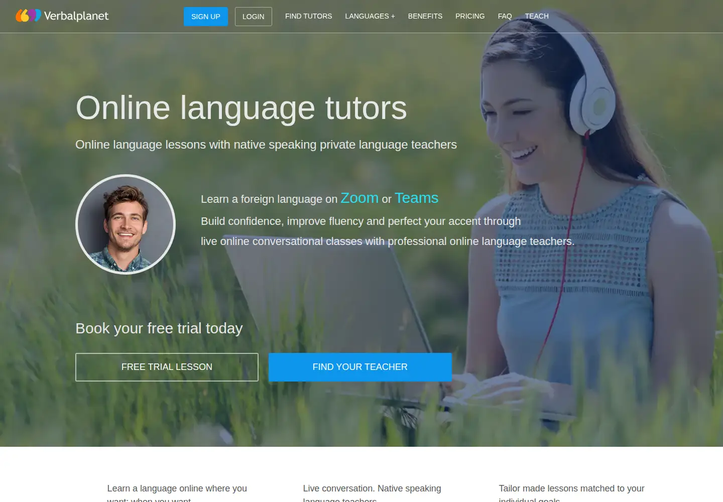 Screenshot of verbalplanet.com