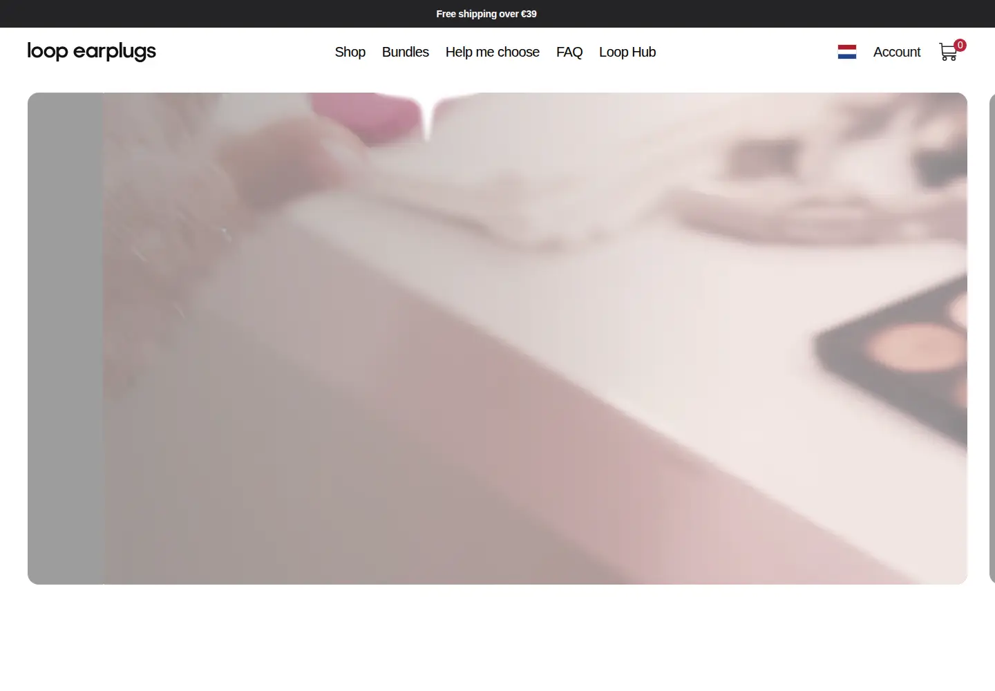 Screenshot of loopearplugs.com